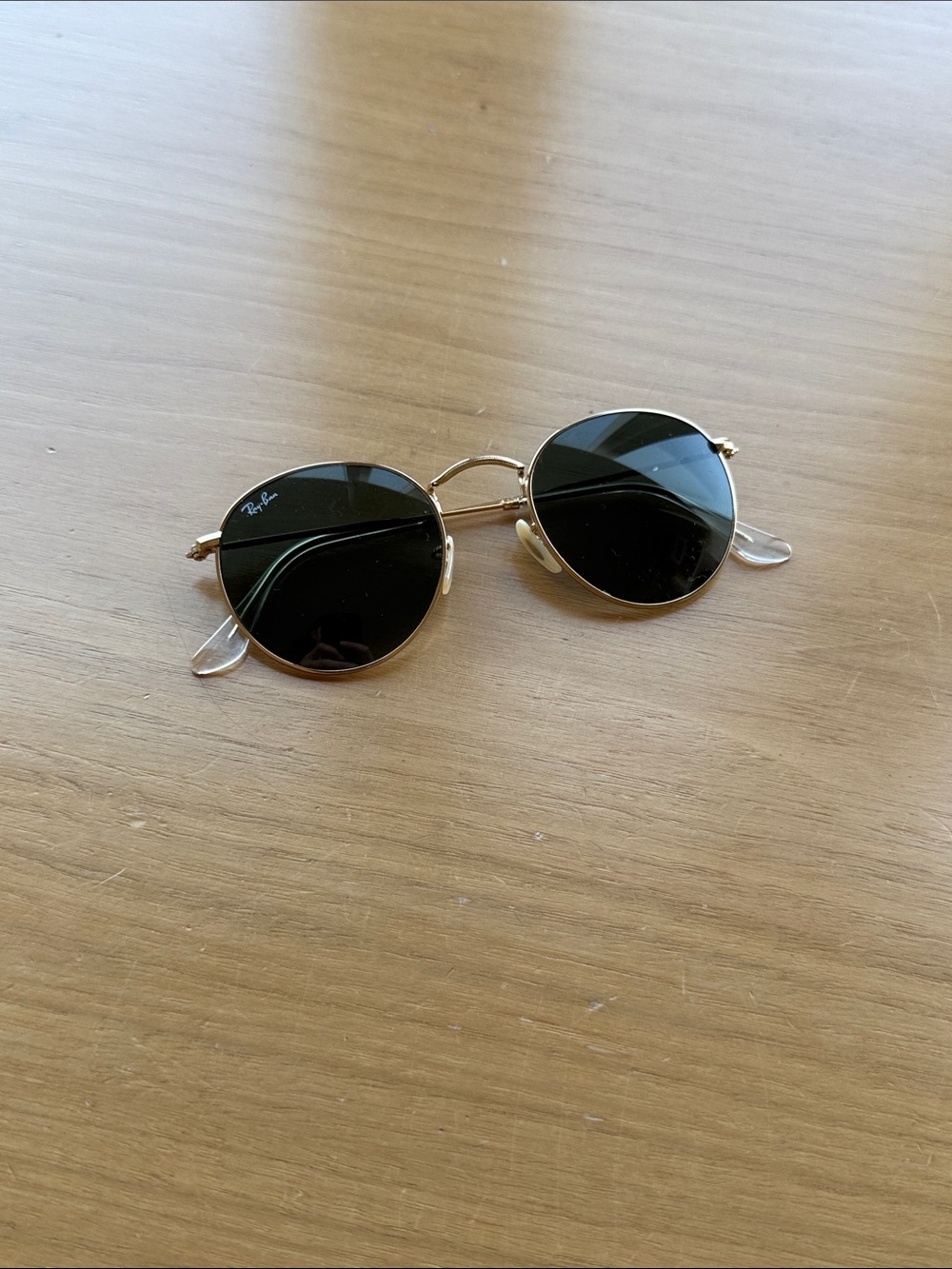Ray-Ban Gold Frame Round Metal Sunglasses